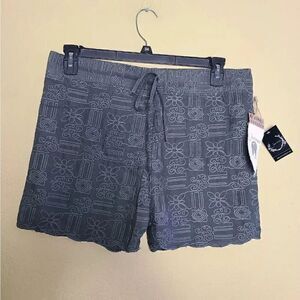 NWT Sea Gypsies Embroidered Garden Shorts